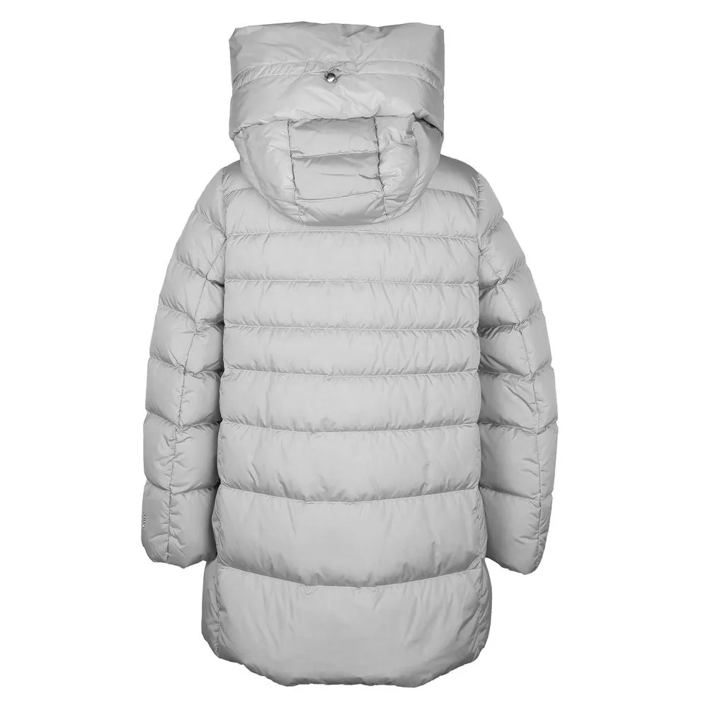 Chic Gray High-Collar Down Jacket for Women sold by Louxly product image thumbnail 2