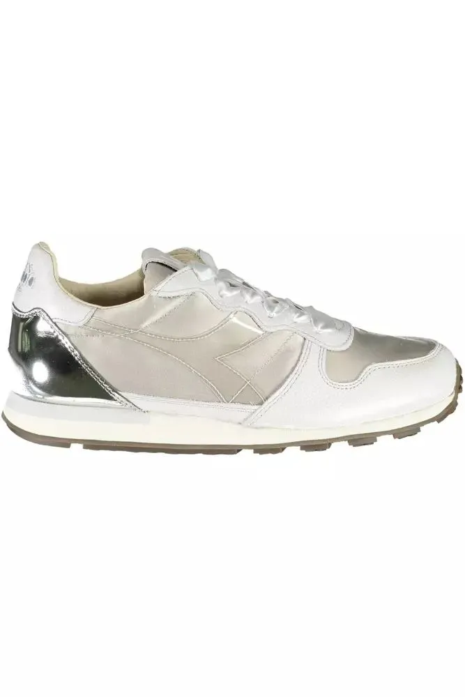 Elegant Gray Sports Sneakers with Contrasting Details sold by Louxly