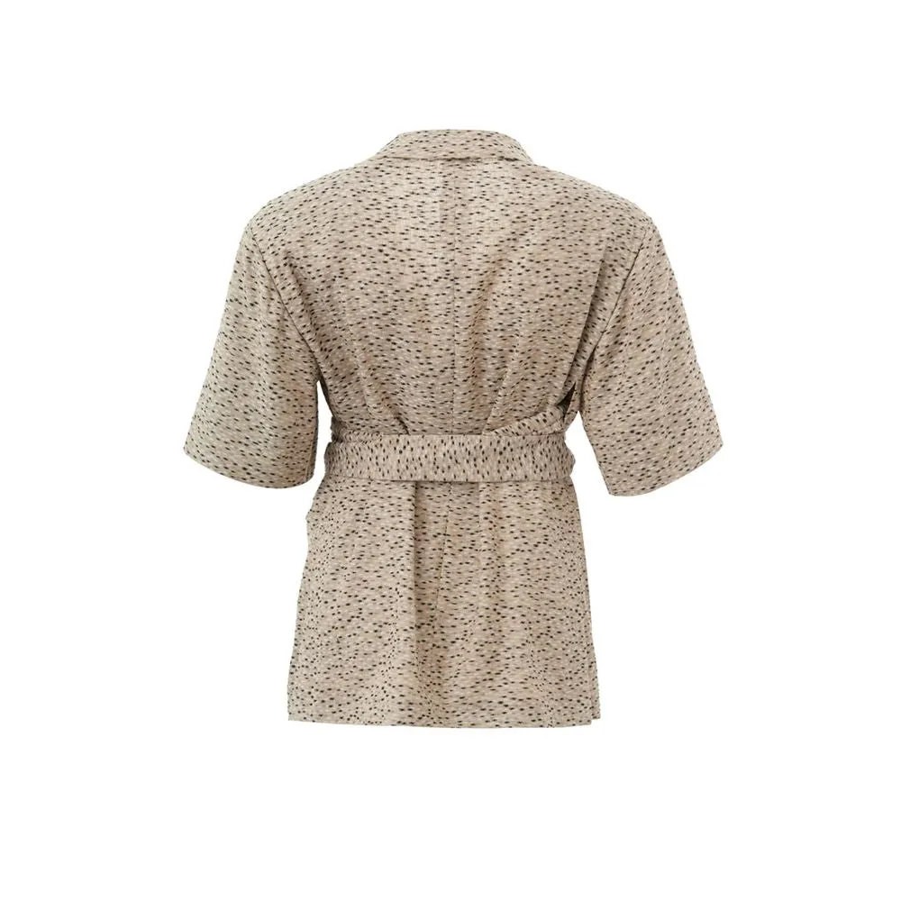 Chic Beige Linen Jacket sold by Louxly product image thumbnail 2
