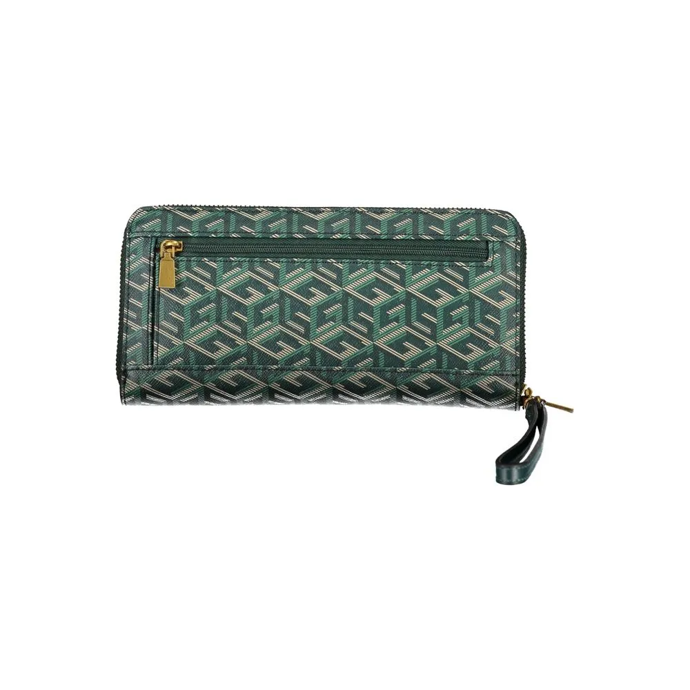 Elegant Green Designer Wallet with Contrast Details sold by Louxly product image thumbnail 2