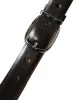 Elegant Dark Brown Calf Leather Belt sold by Louxly