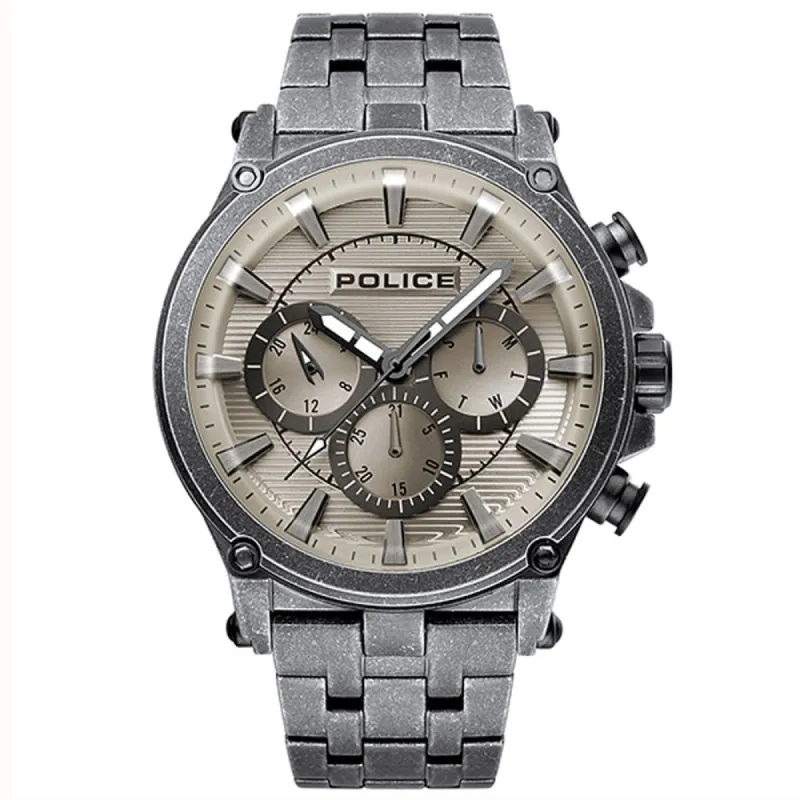 Silver Men Watch made by Louxly
