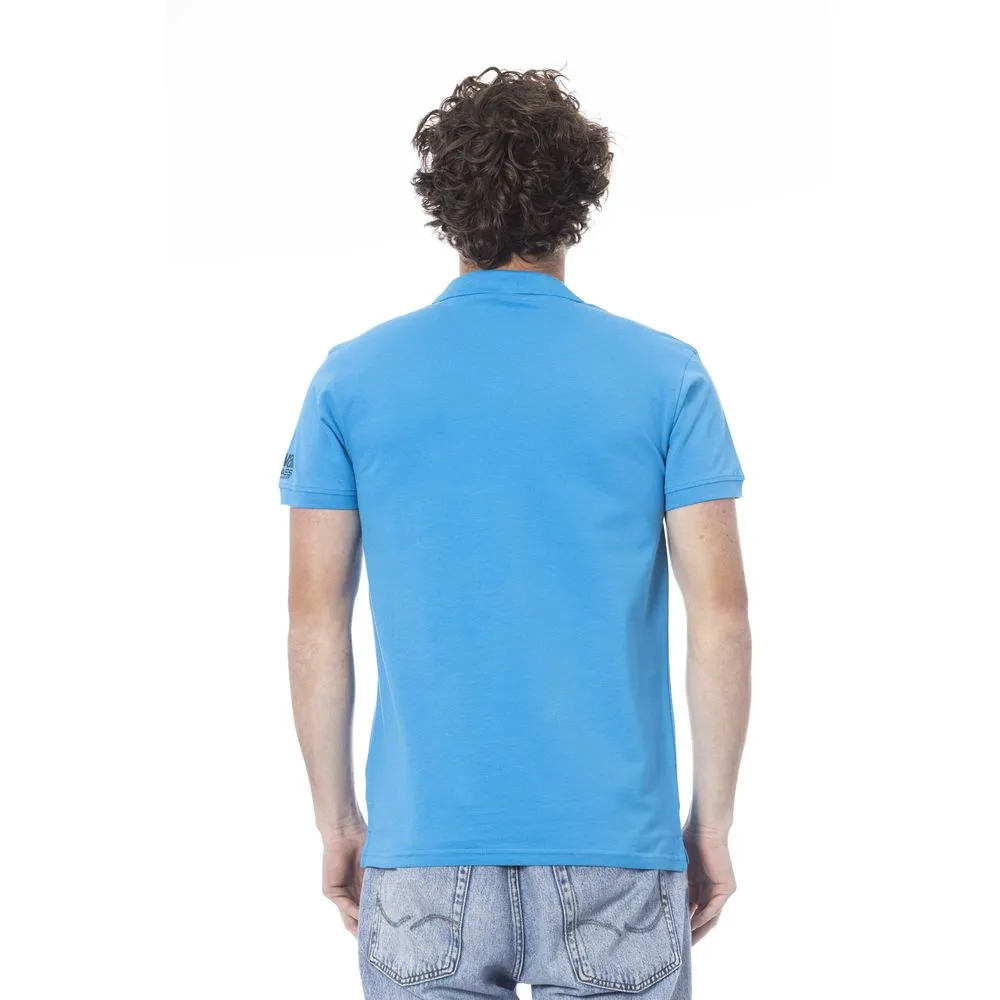 Light Blue Cotton Polo Shirt sold by Louxly product image thumbnail 3