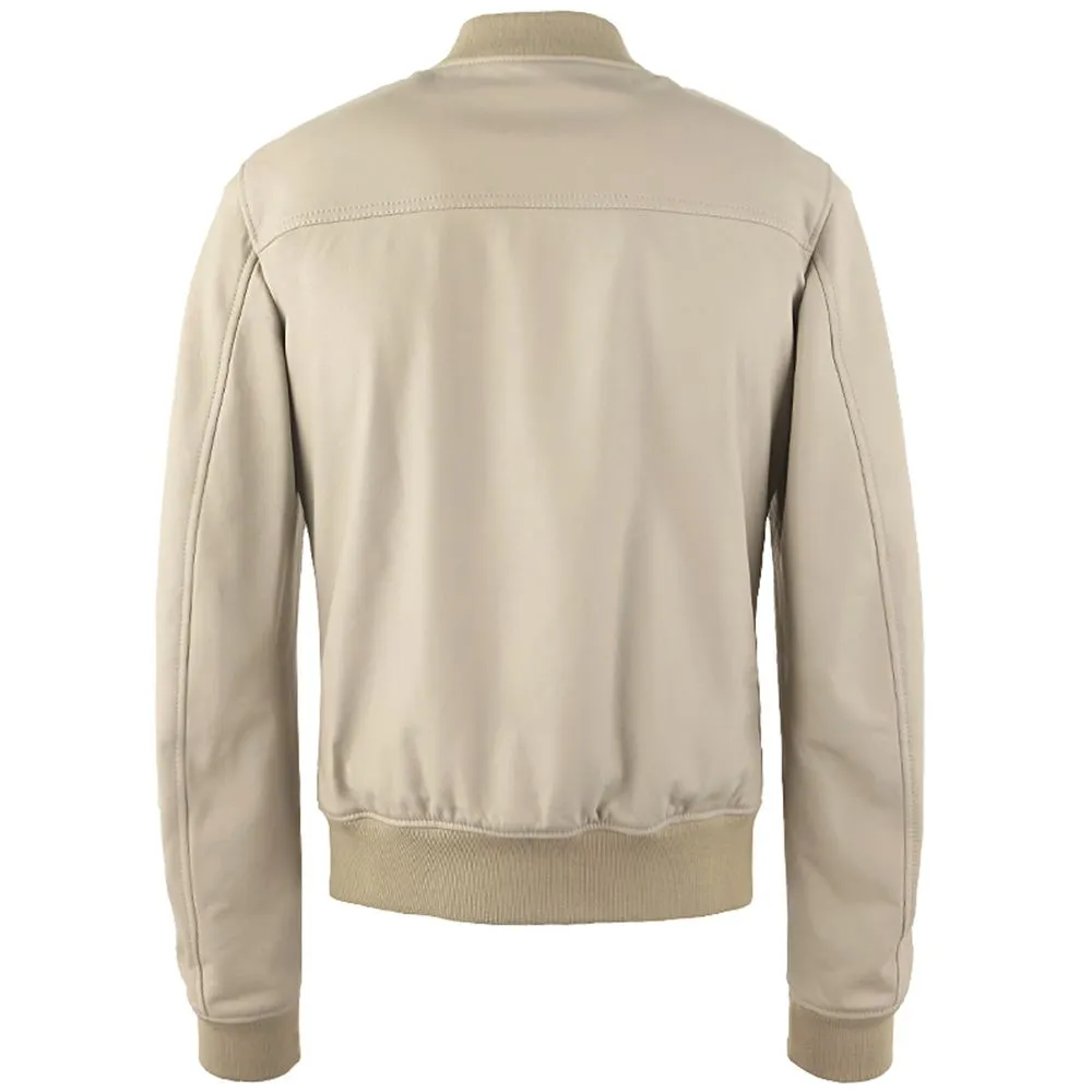 Beige Leather Di Lambskin Jacket sold by Louxly product image thumbnail 2
