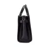 Hamilton Small Black Haircalf Leather Satchel Crossbody Bag sold by Louxly