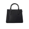 Hamilton Small Black Haircalf Leather Satchel Crossbody Bag sold by Louxly
