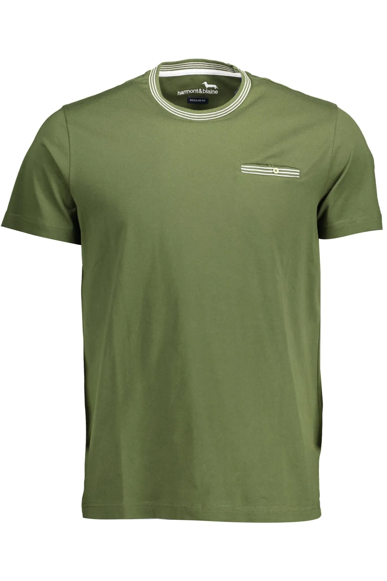 Green Cotton Men T-Shirt sold by Louxly