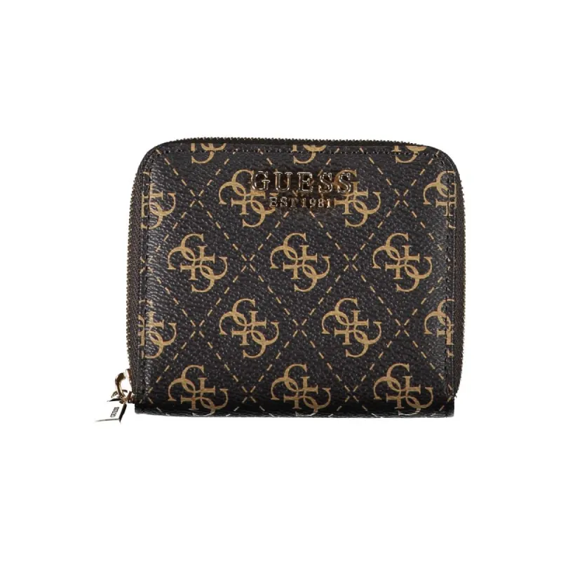 Chic Brown Wallet with Secure Zip Closure sold by Louxly