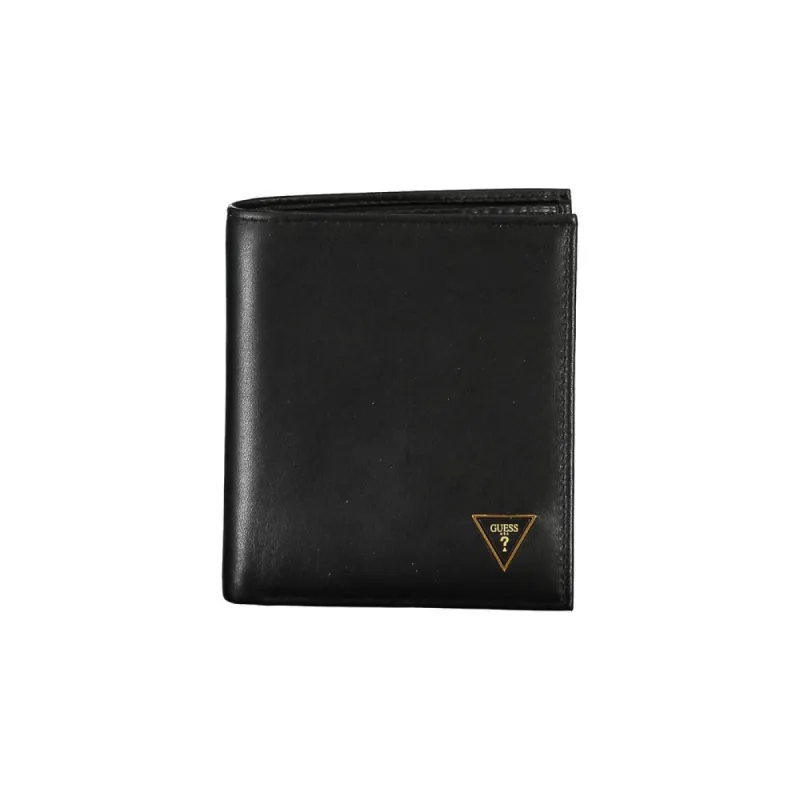 Sleek Black Leather Wallet sold by Louxly
