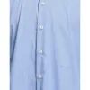 Elegant Light Blue Cotton Shirt sold by Louxly