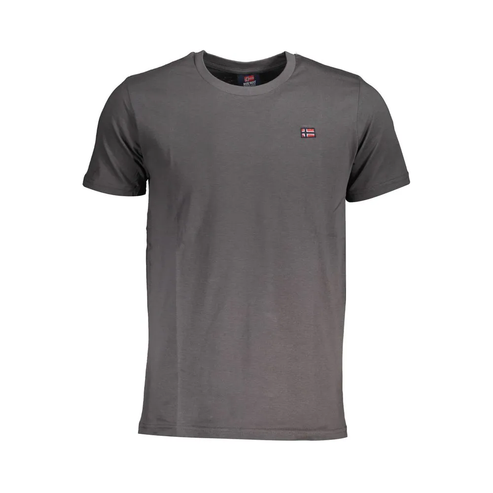 Gray Cotton T-Shirt sold by Louxly
