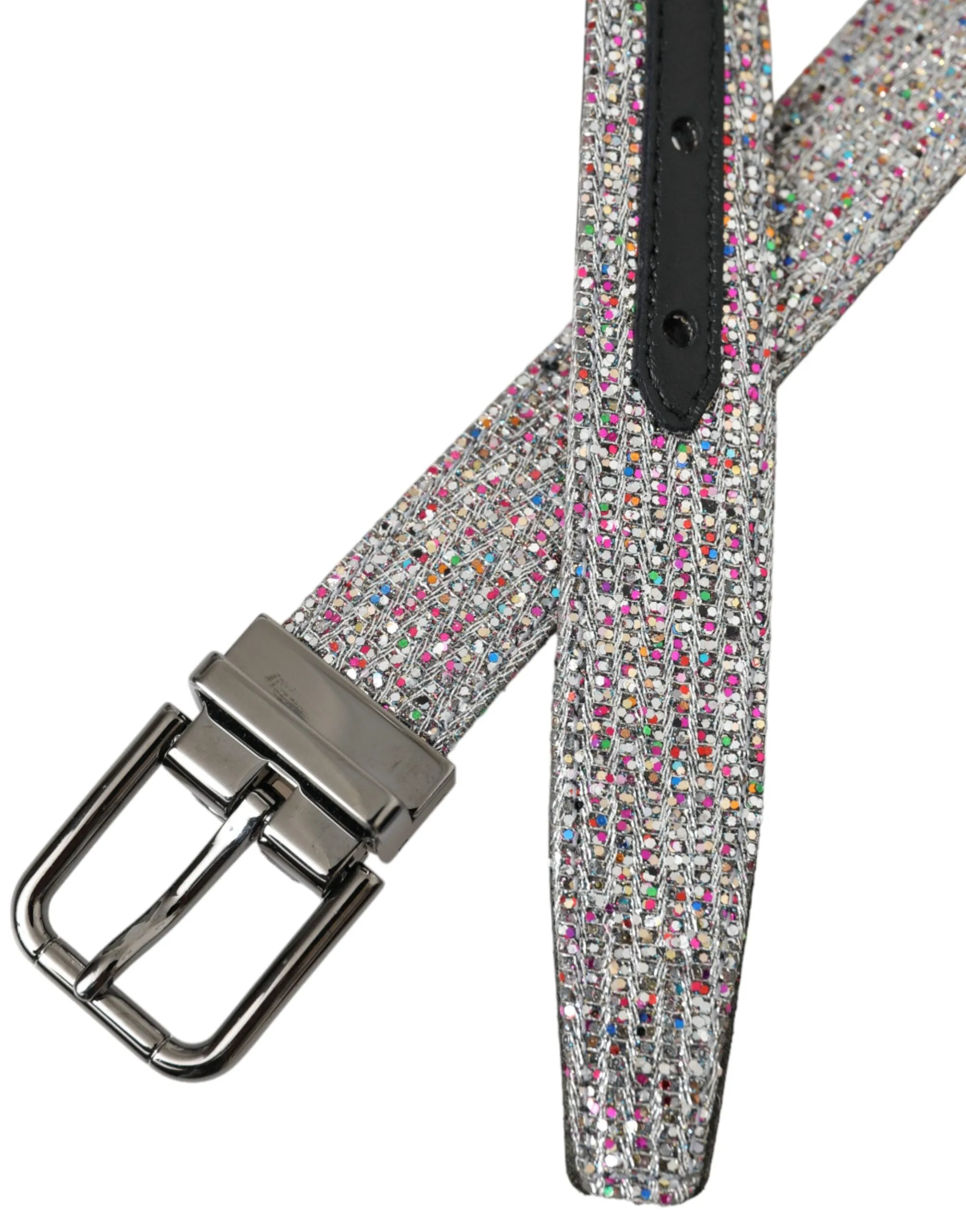 Multicolor Embellished Silver Metal Buckle Belt sold by Louxly product image thumbnail 4
