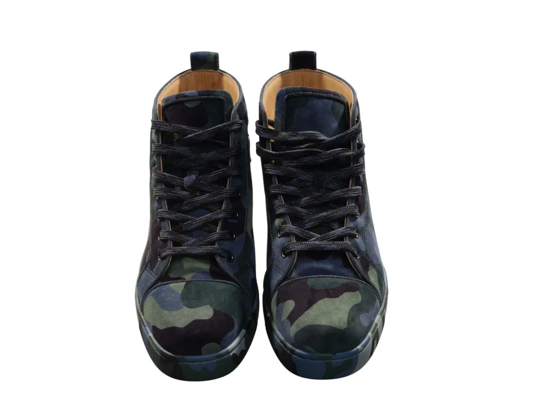 Louis Orlato Flat Camouflage High Top Sneakers sold by Louxly