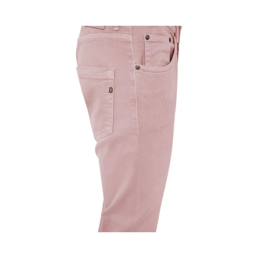 Chic Pink Stretch Cotton Trousers sold by Louxly product image thumbnail 3