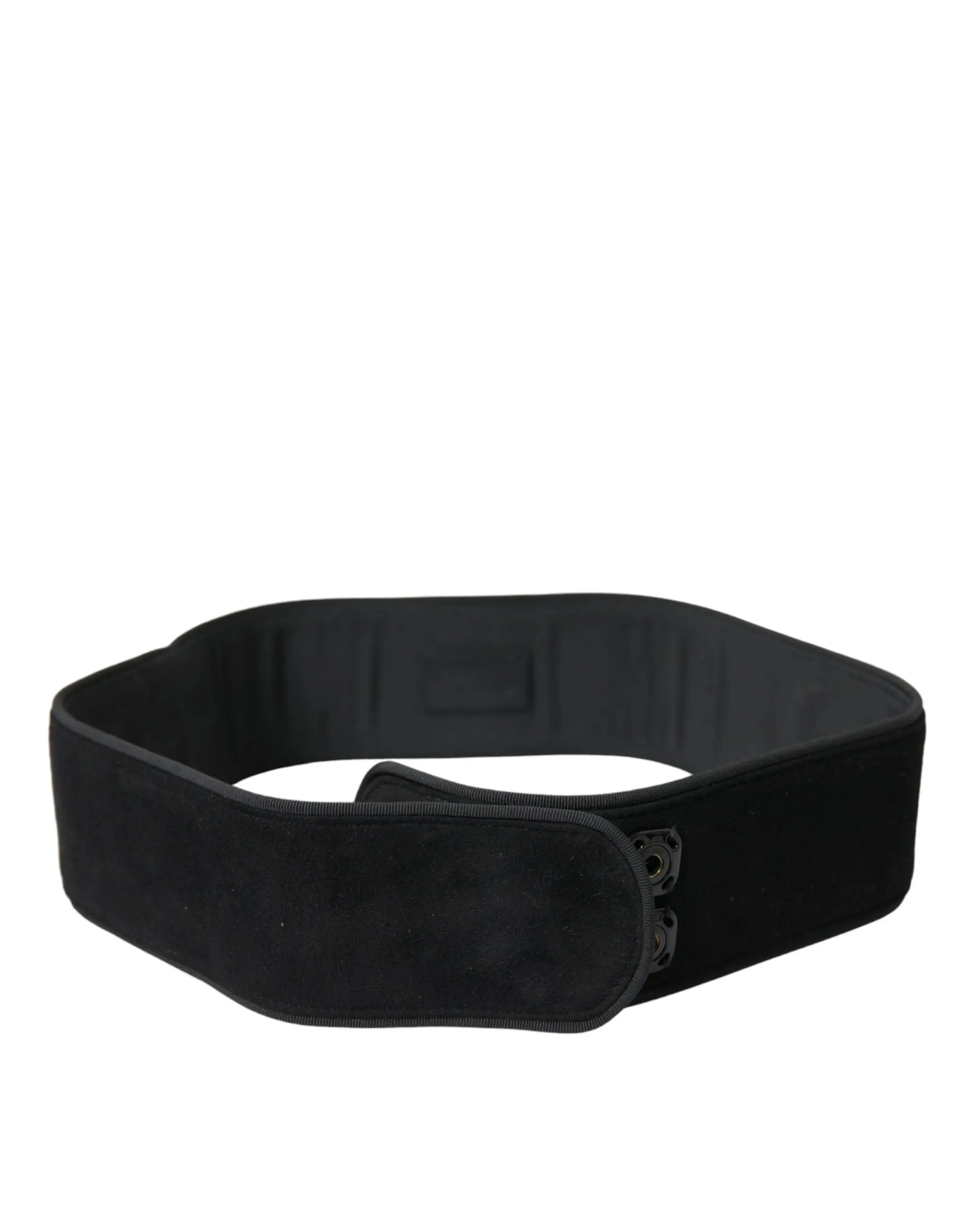 Elegant Suede Waist Belt in Timeless Black sold by Louxly