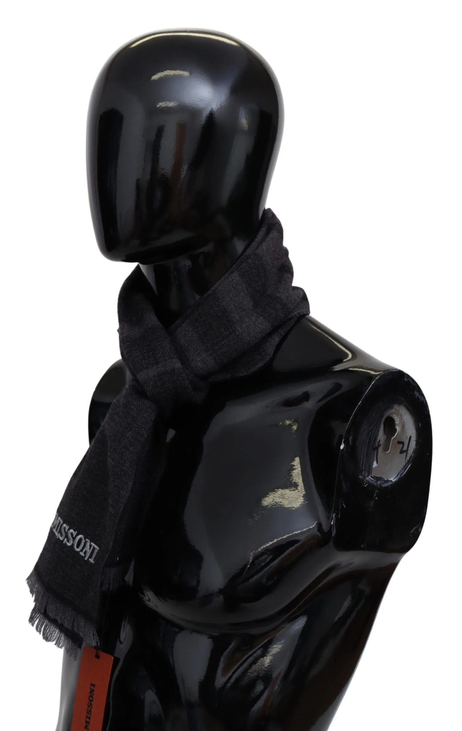 Elegant Wool Scarf with Signature Stripes sold by Louxly product image thumbnail 2