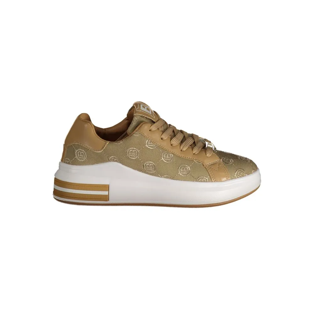 Beige Polyester Sneaker sold by Louxly