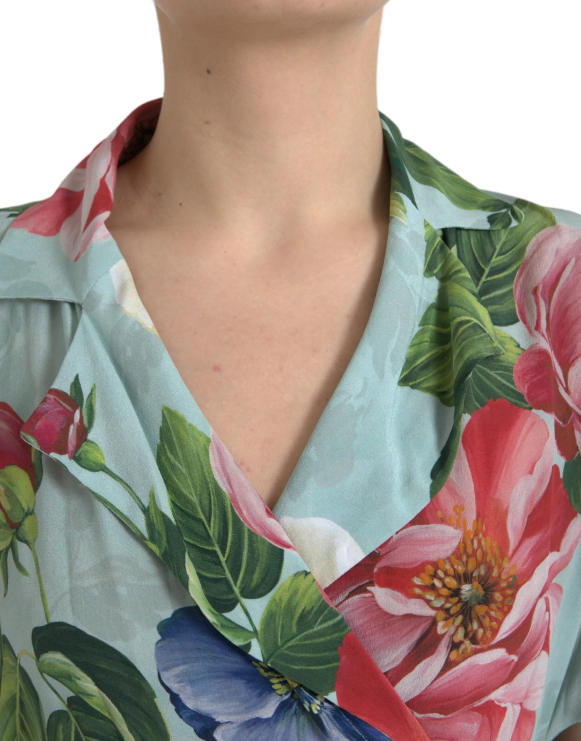 Elegant Floral Silk Crepe Jumpsuit sold by Louxly product image thumbnail 4