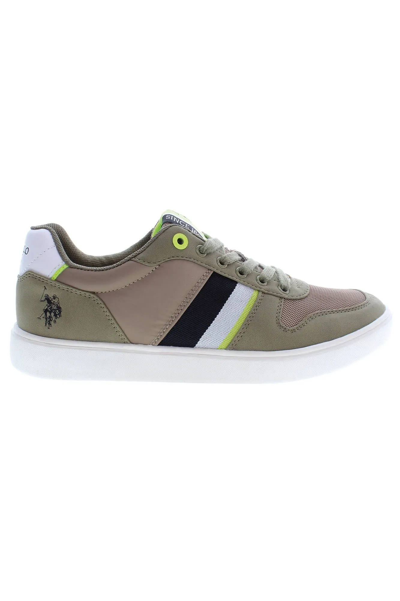 Green Polyester Men Sneaker sold by Louxly