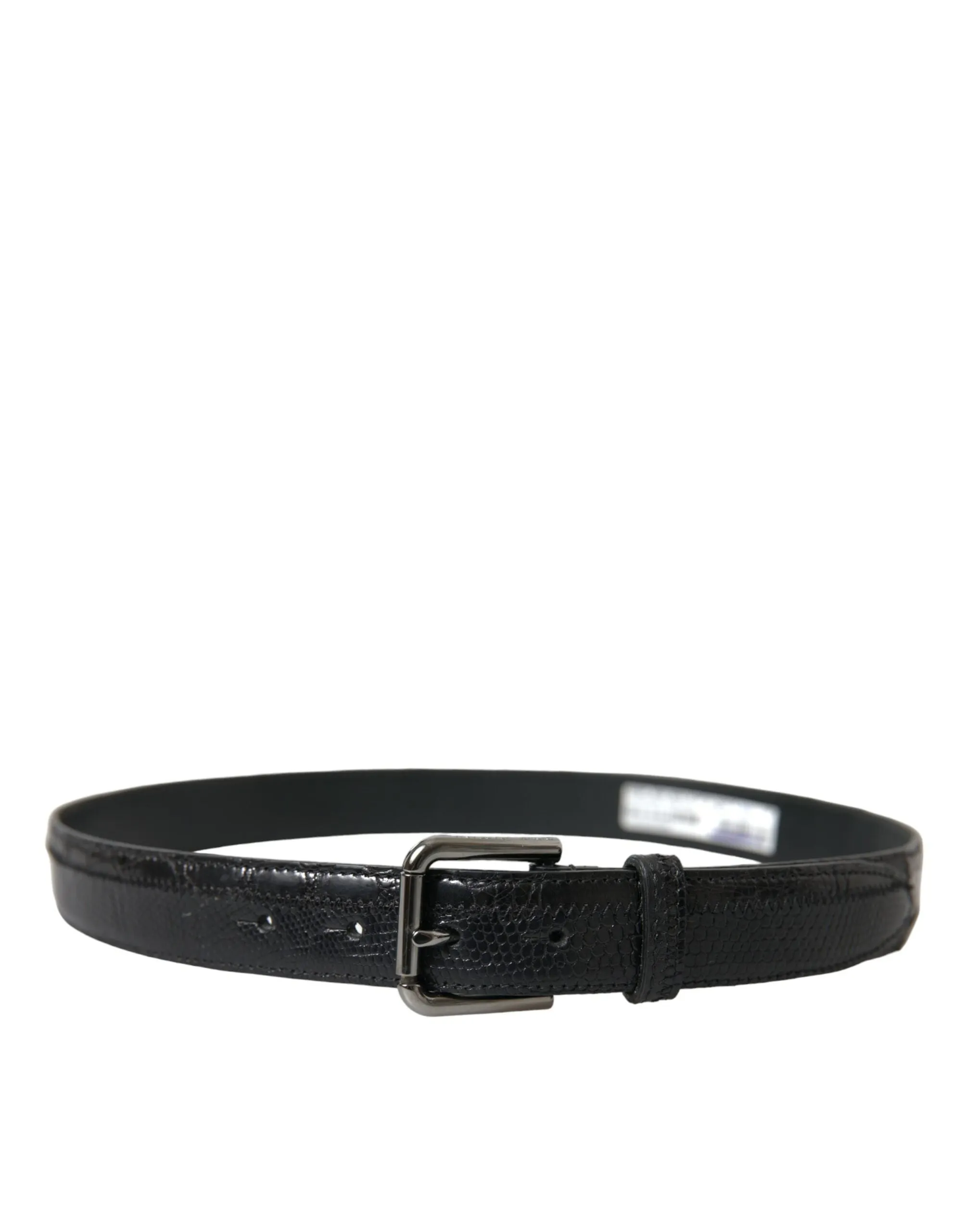 Elegant Black Leather Belt with Metal Buckle sold by Louxly product image thumbnail 2