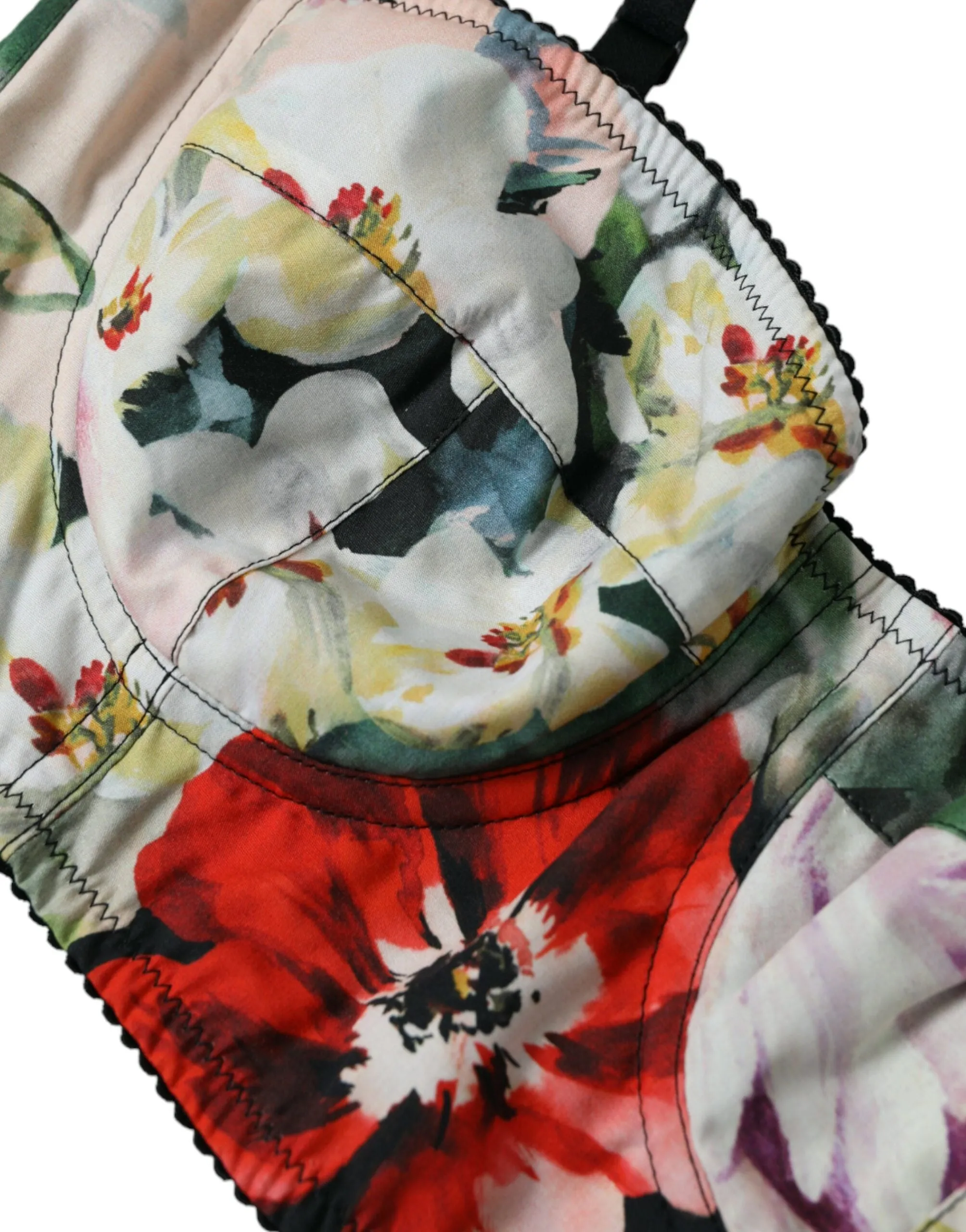 Multicolor Floral Bustier Crop Top sold by Louxly product image thumbnail 2