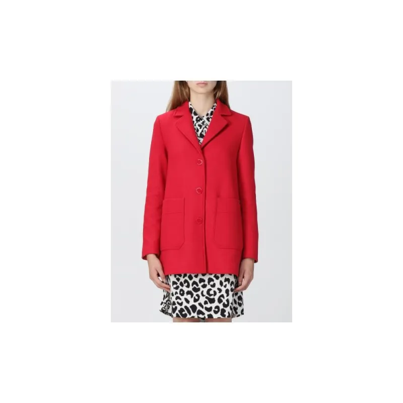 Chic Pink Wool Blend Jacket sold by Louxly