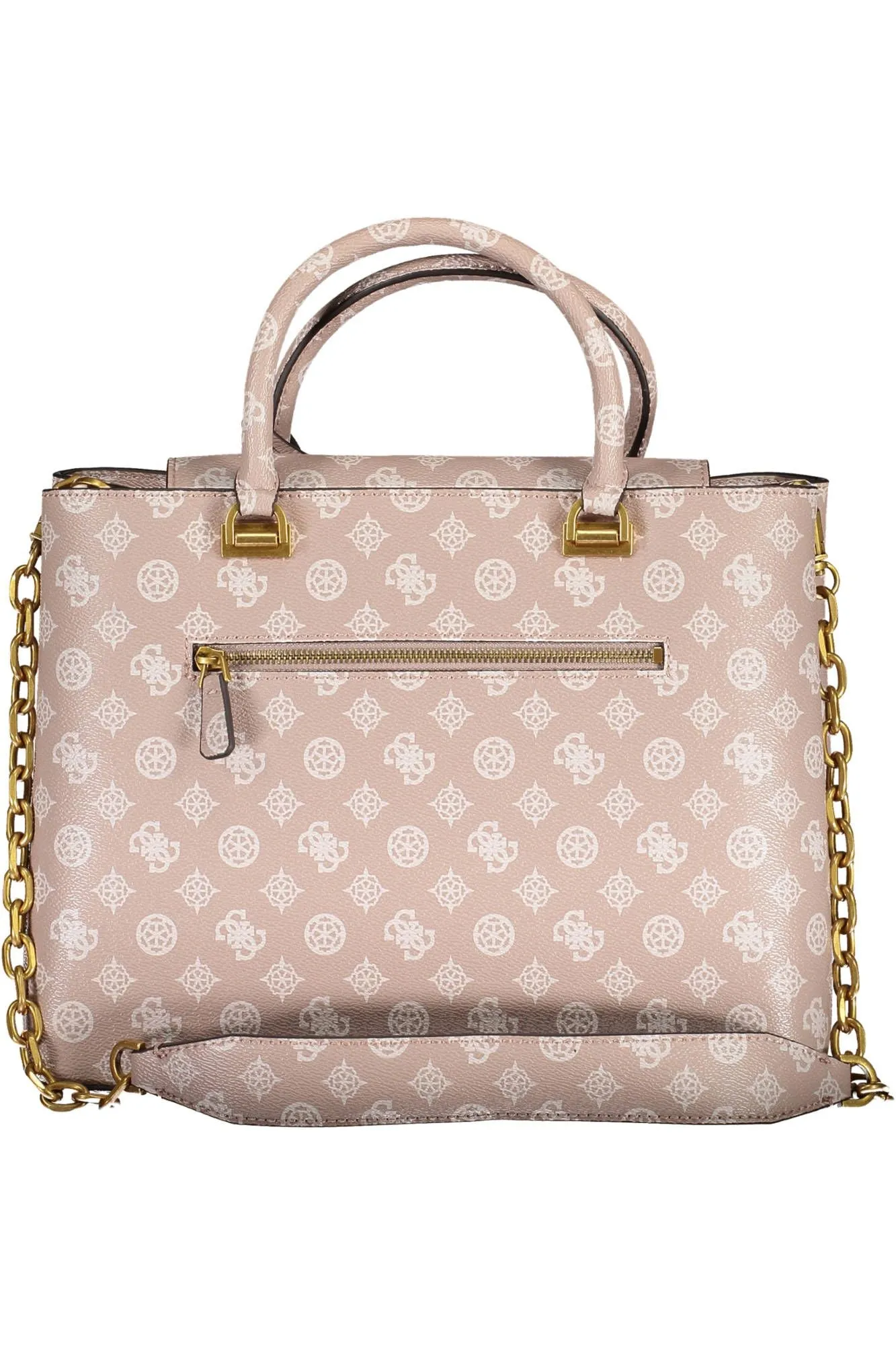 Chic Pink Two-Handle Guess Handbag with Chain Strap sold by Louxly product image thumbnail 2