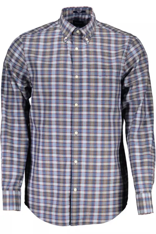 Blue Cotton Men Shirt sold by Louxly
