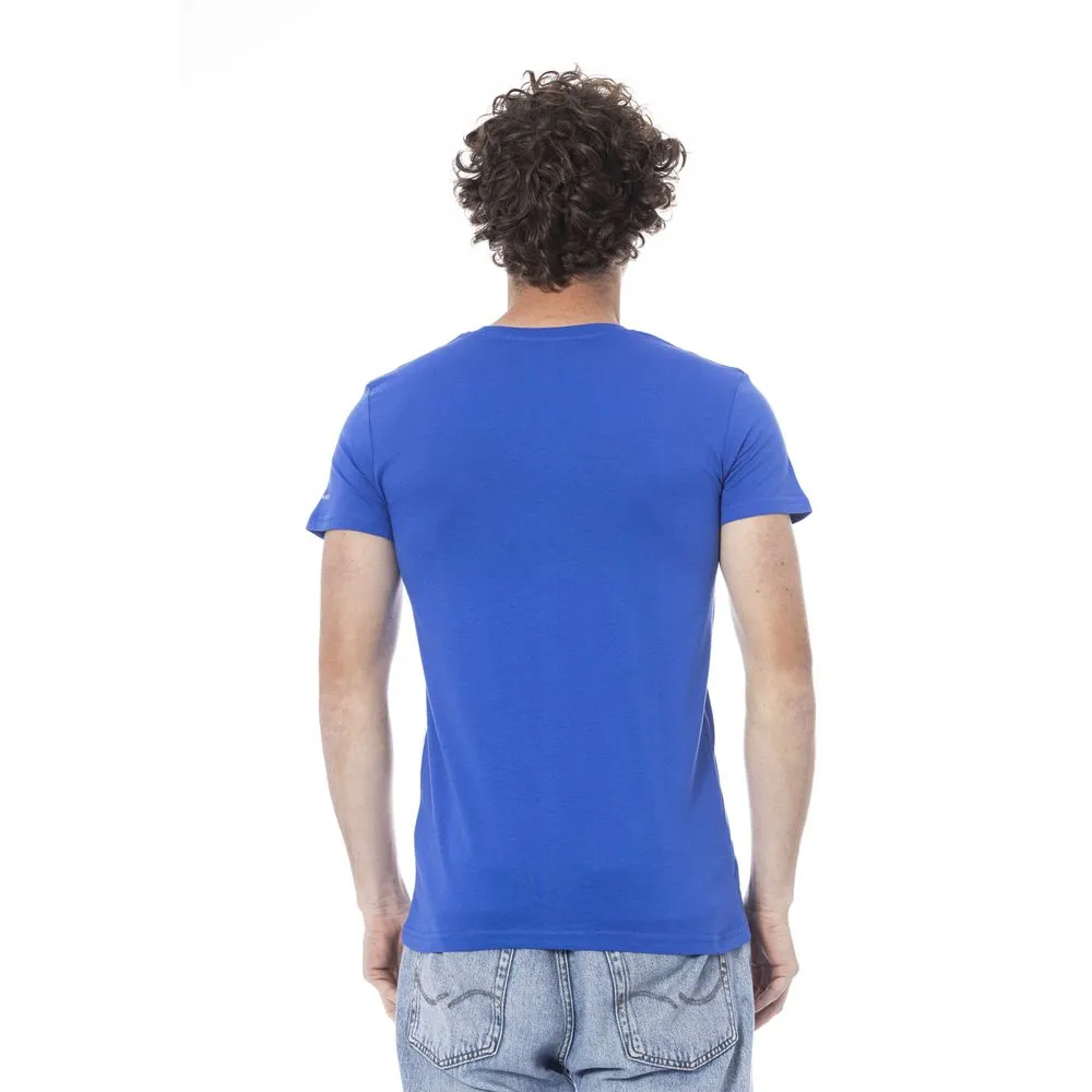 Blue Cotton T-Shirt sold by Louxly product image thumbnail 3