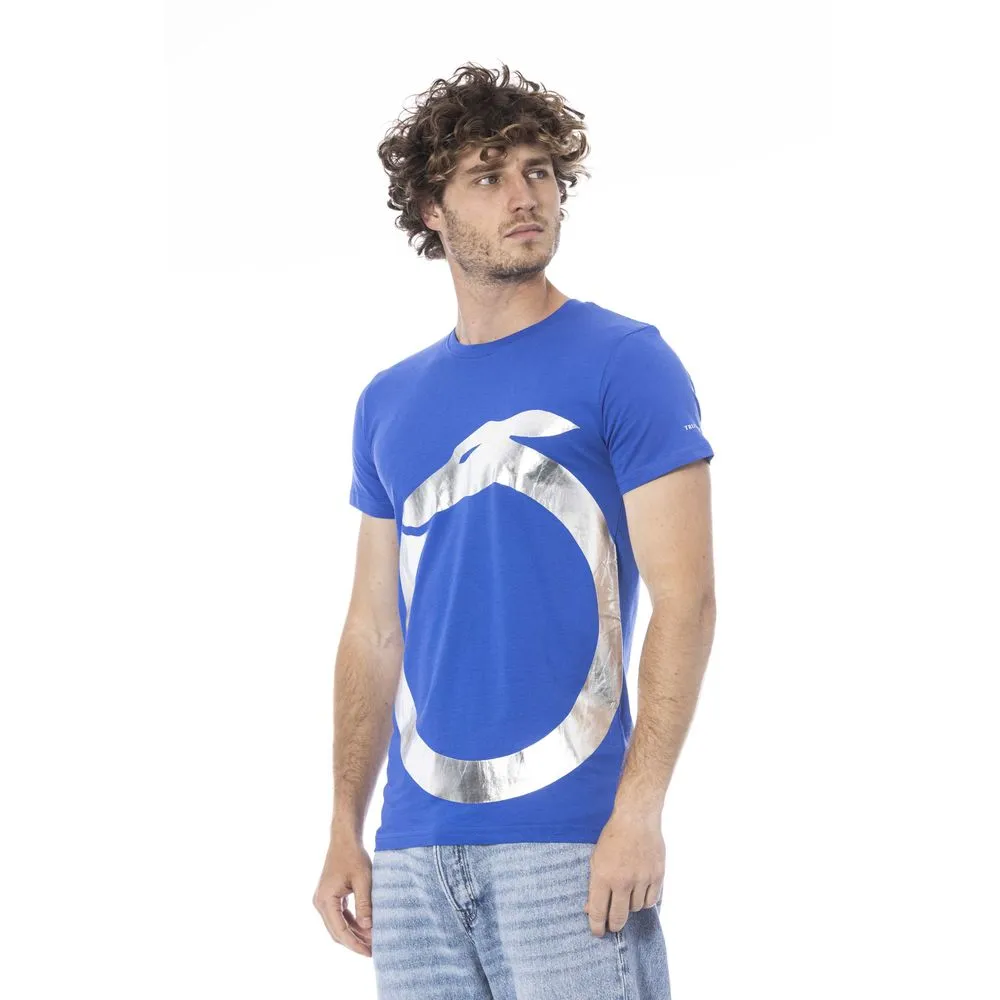Blue Cotton T-Shirt sold by Louxly product image thumbnail 2