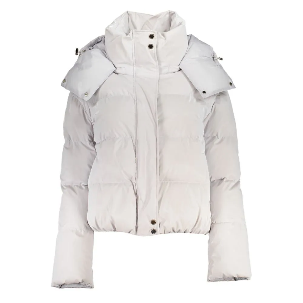 White Polyethylene Jackets & Coat sold by Louxly
