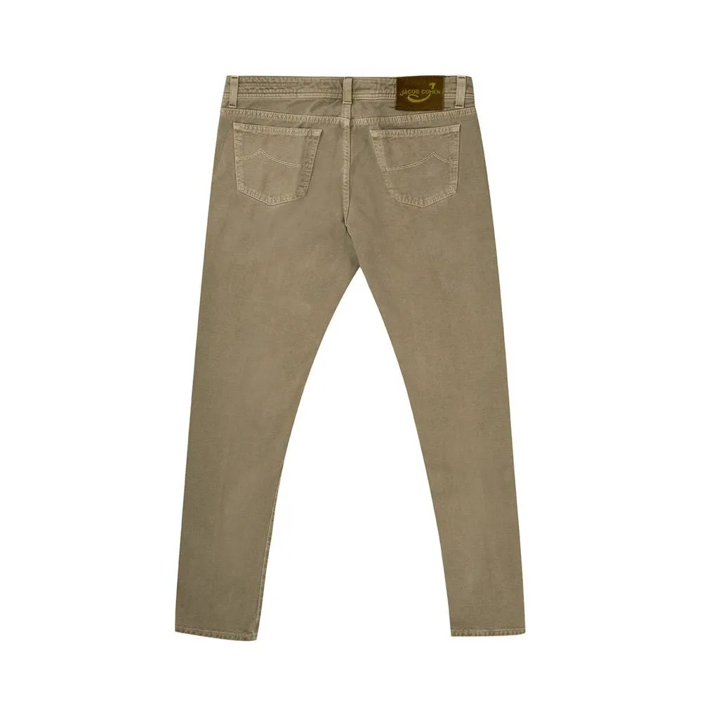 Jacob Cohen Premium Brown Cotton Pants sold by Louxly product image thumbnail 2