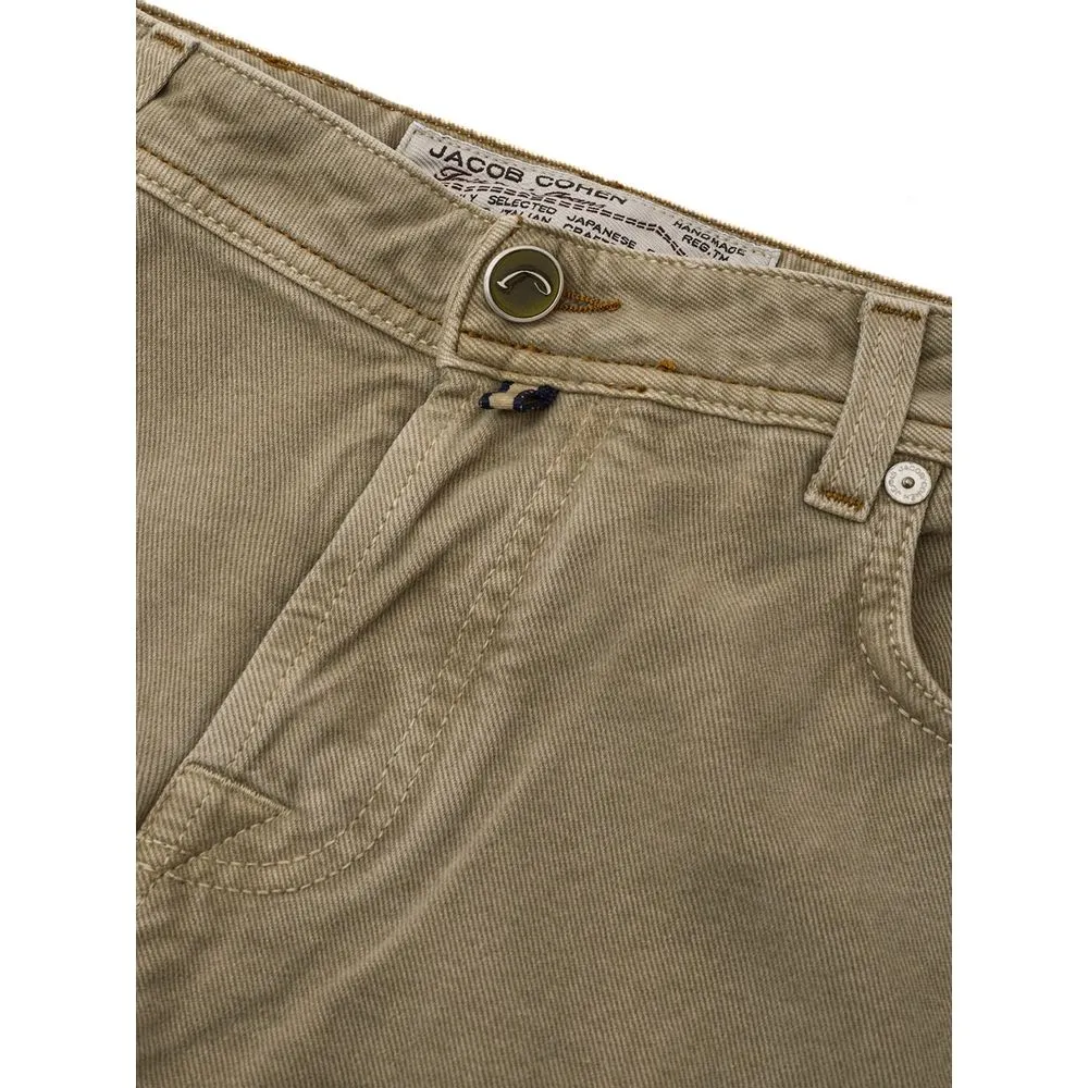 Jacob Cohen Premium Brown Cotton Pants sold by Louxly product image thumbnail 4