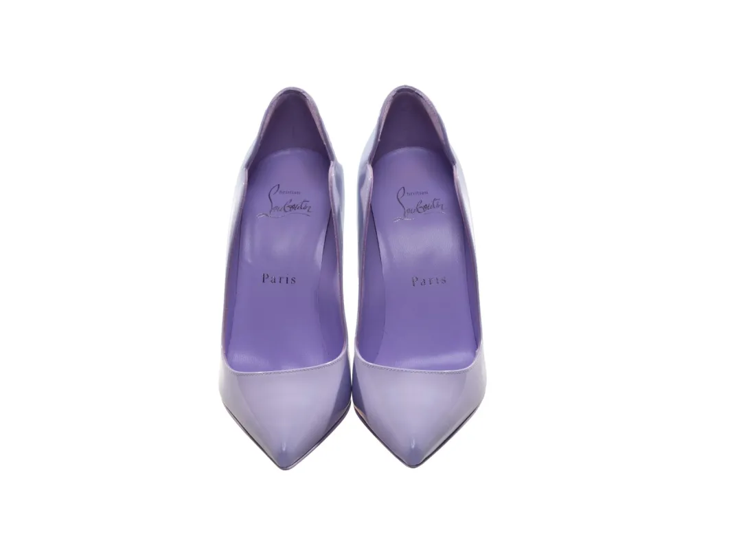 Hot Chick 100 Lilac Patent Leather High Heel Pump sold by Louxly