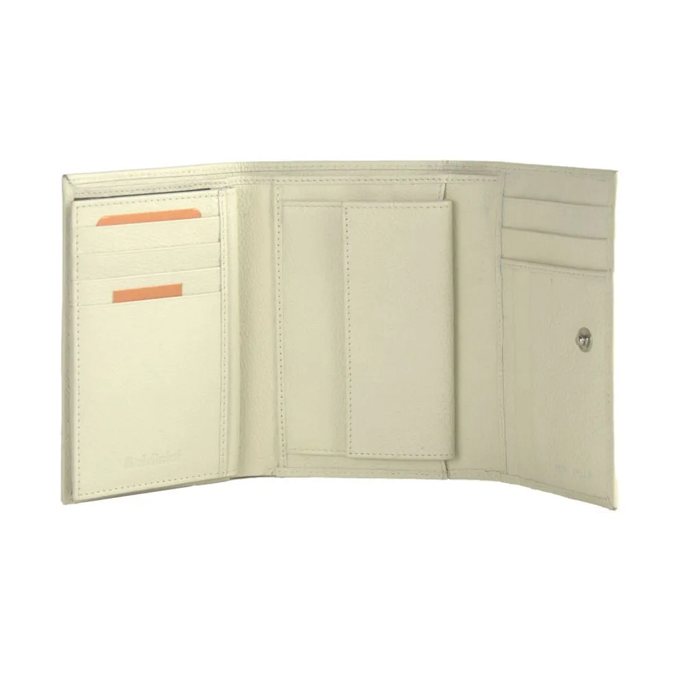 Elegant Cream Calfskin Wallet sold by Louxly product image thumbnail 3