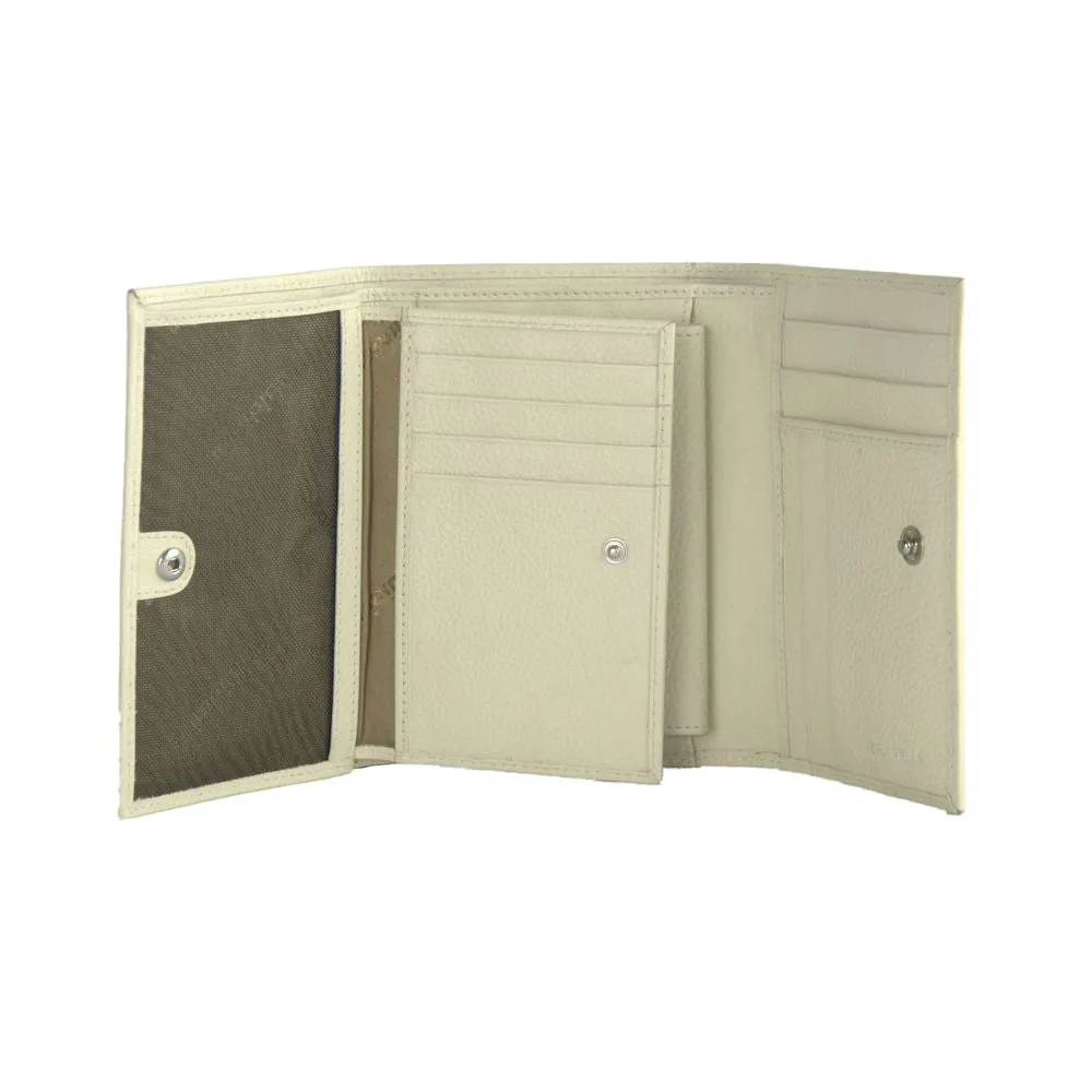 Elegant Cream Calfskin Wallet sold by Louxly product image thumbnail 4