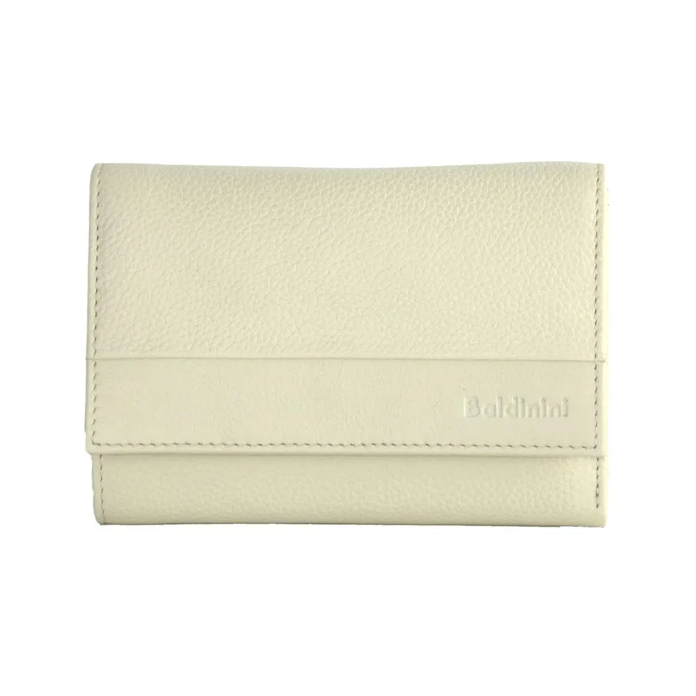 Elegant Cream Calfskin Wallet sold by Louxly