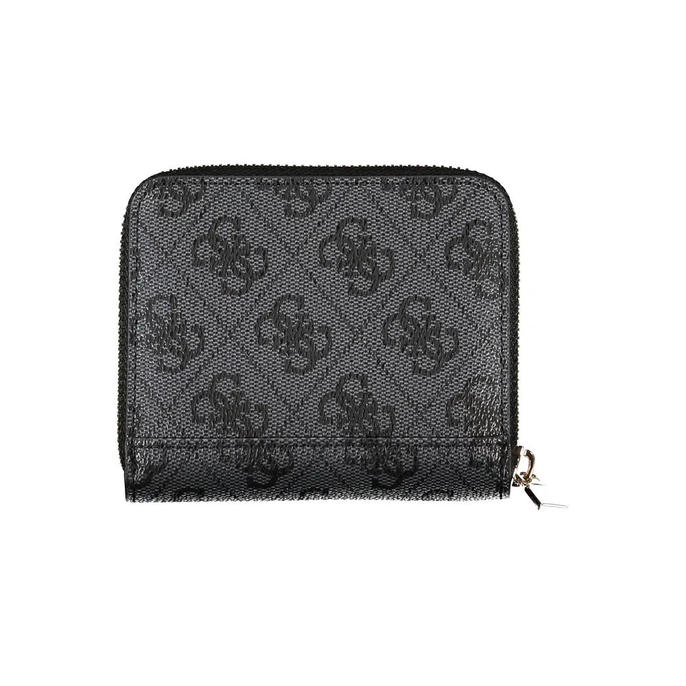 Elegant Black Polyethylene Wallet with Logo Detail sold by Louxly product image thumbnail 2