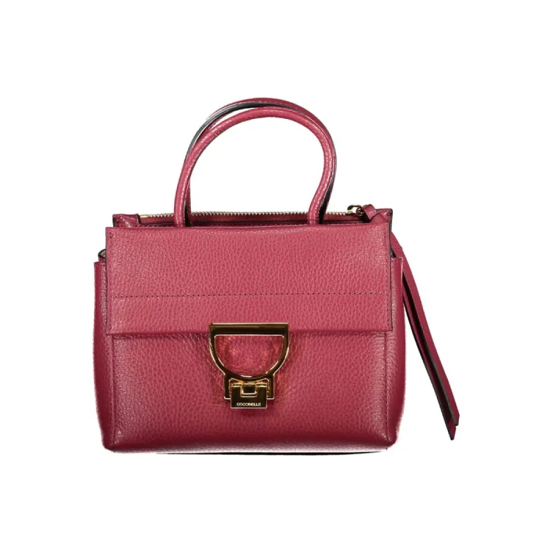 Red Leather Handbag sold by Louxly