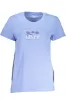 Light Blue Classic Cotton Tee with Print sold by Louxly