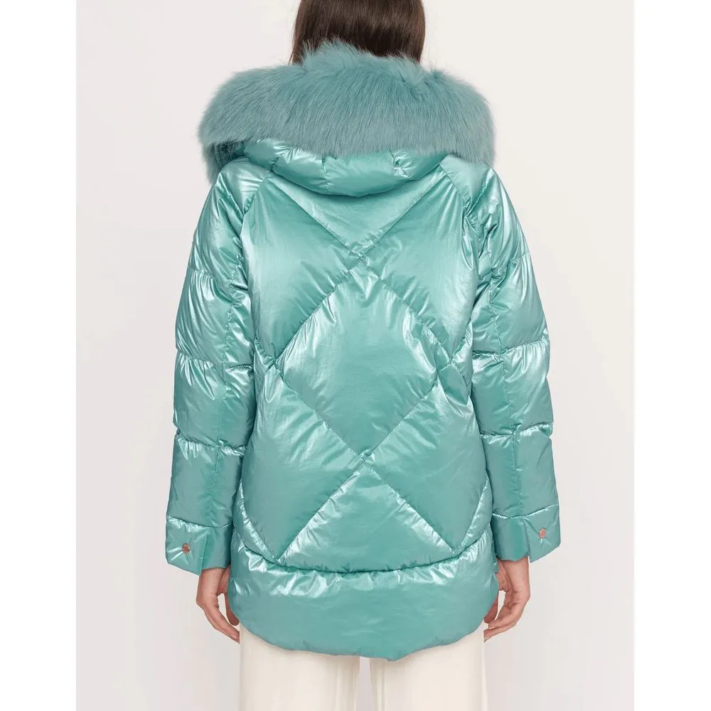 Light Blue Polyester Jackets & Coat sold by Louxly product image thumbnail 5