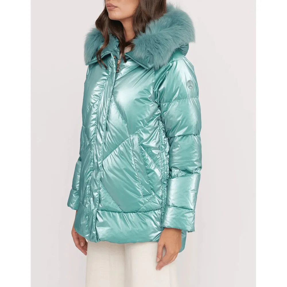 Light Blue Polyester Jackets & Coat sold by Louxly product image thumbnail 2