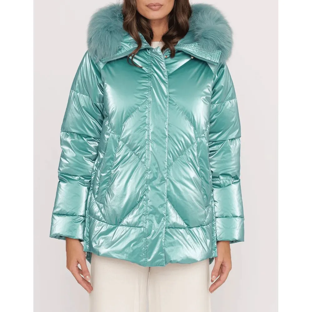 Light Blue Polyester Jackets & Coat sold by Louxly product image thumbnail 3