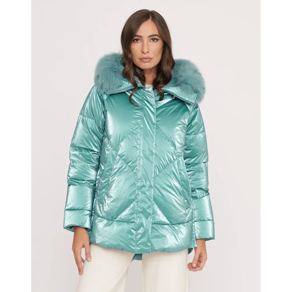 Light Blue Polyester Jackets & Coat sold by Louxly