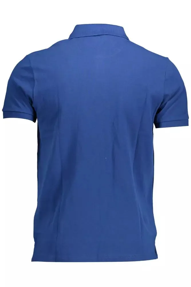 Chic Blue Short-Sleeved Polo for Sophisticated Style sold by Louxly product image thumbnail 2