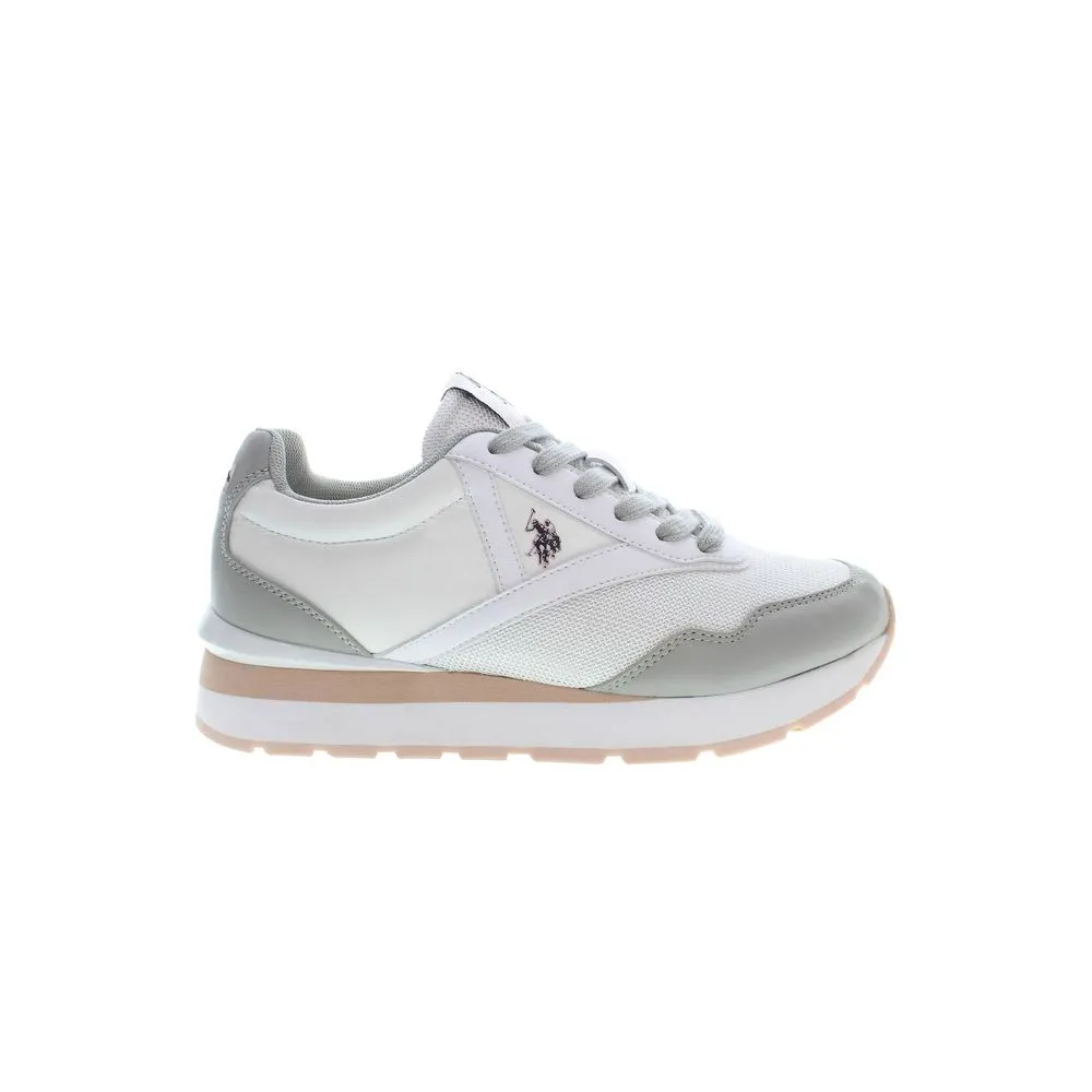 White Polyester Women Sneaker sold by Louxly