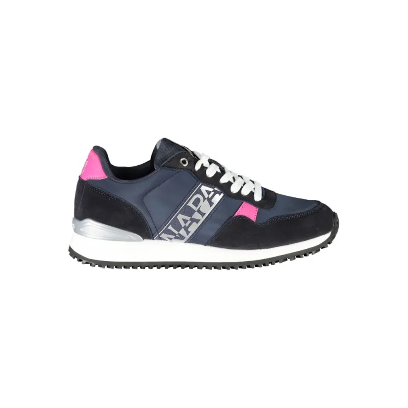 Elegant Blue Lace-Up Sporty Sneakers sold by Louxly