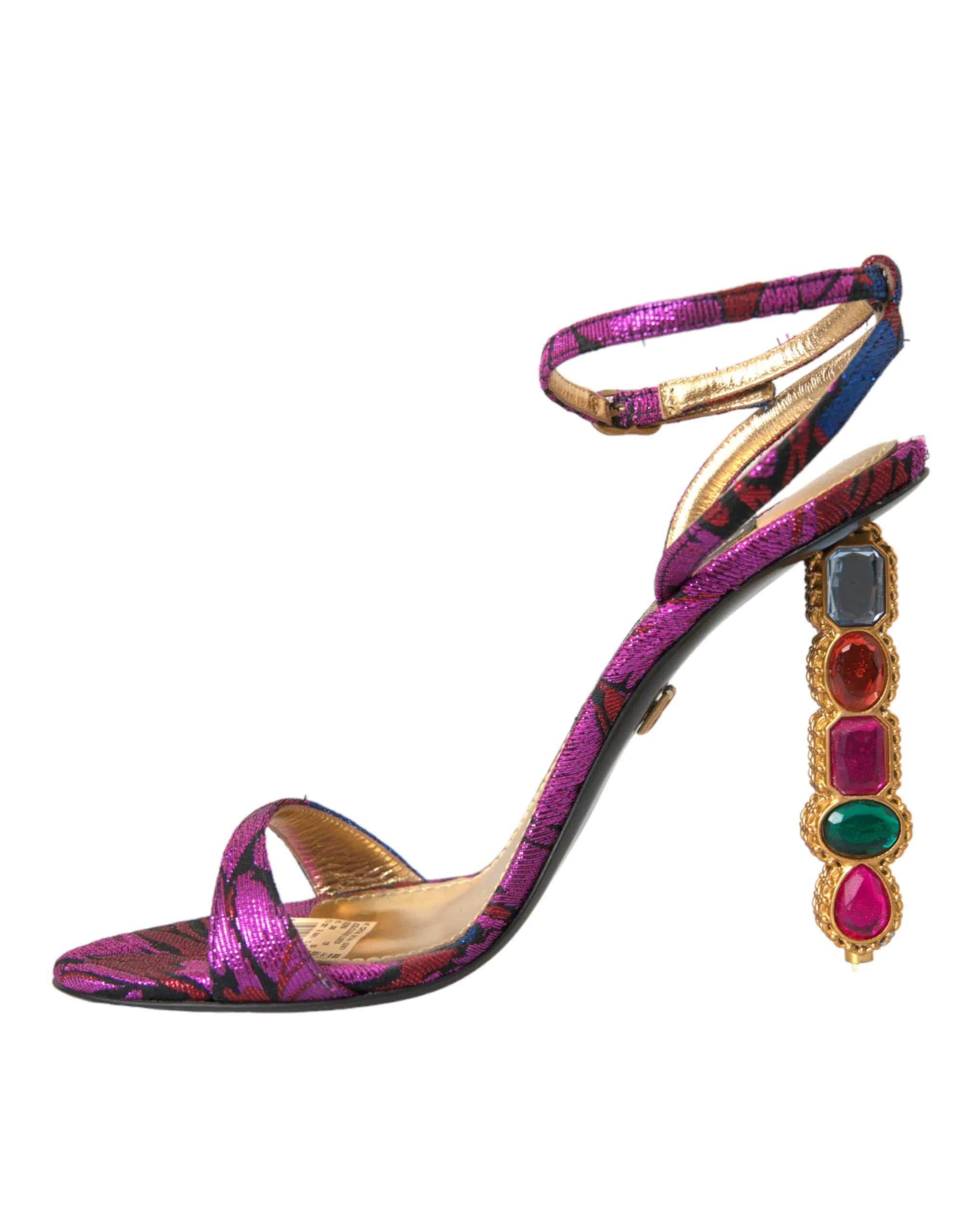 Multicolor Jacquard Crystals Sandals Shoes sold by Louxly product image thumbnail 5