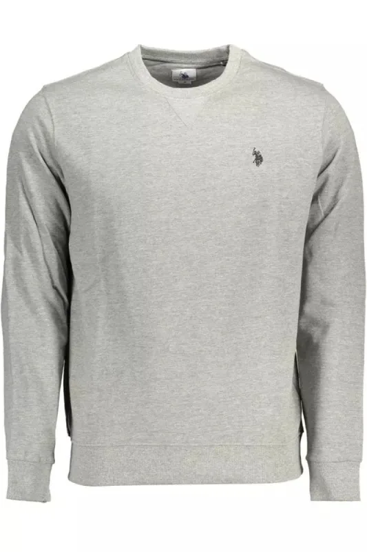 Classic Gray Cotton Crew Neck Sweater sold by Louxly