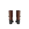 Elegant Leather Brown Boots for Sophisticated Style sold by Louxly